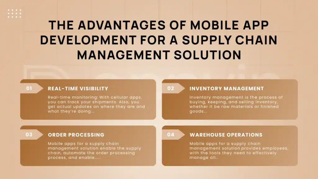The advantages of Mobile app development for a supply chain management solution | AppVin Technologies