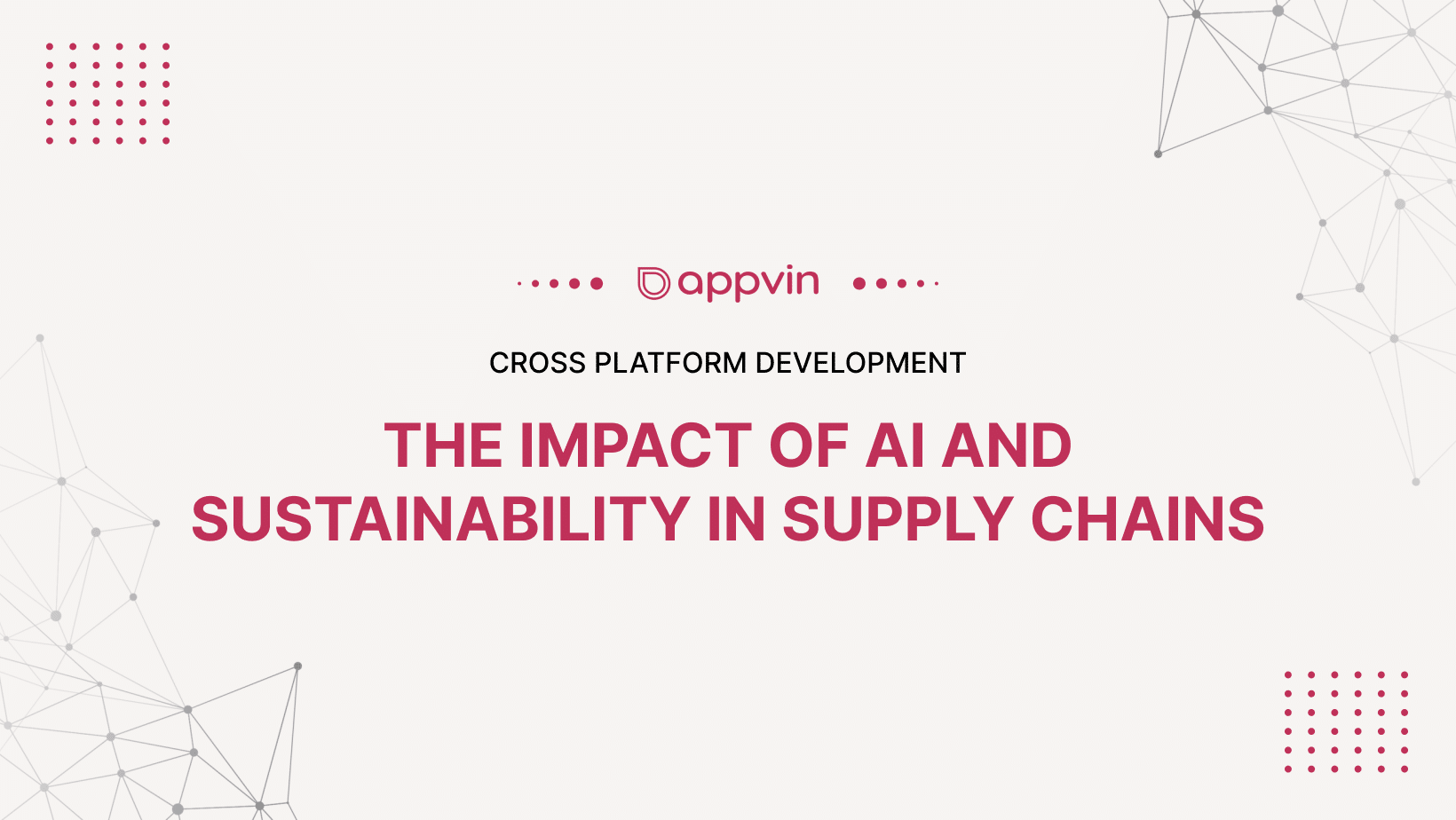 The Impact of AI and Sustainability in Supply Chains 