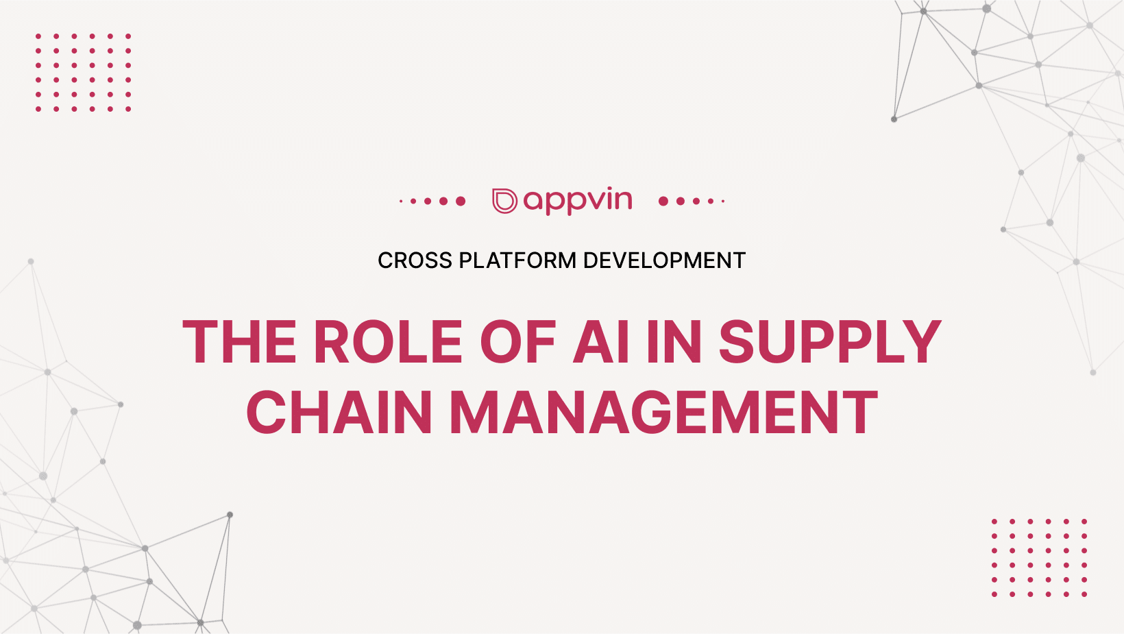 The Role of AI in Supply Chain Management 